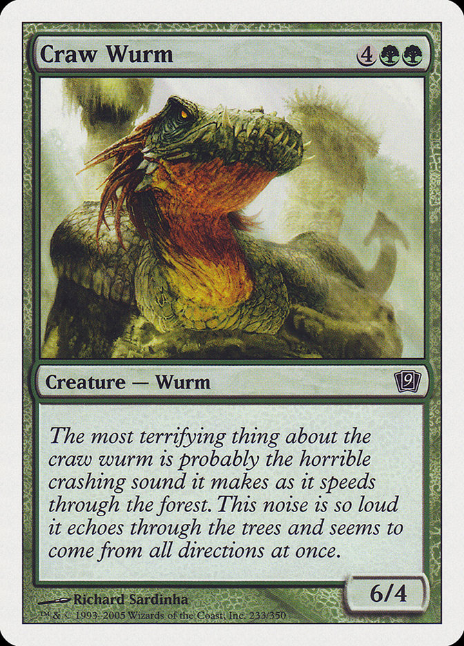 Craw Wurm [Ninth Edition] Foil
