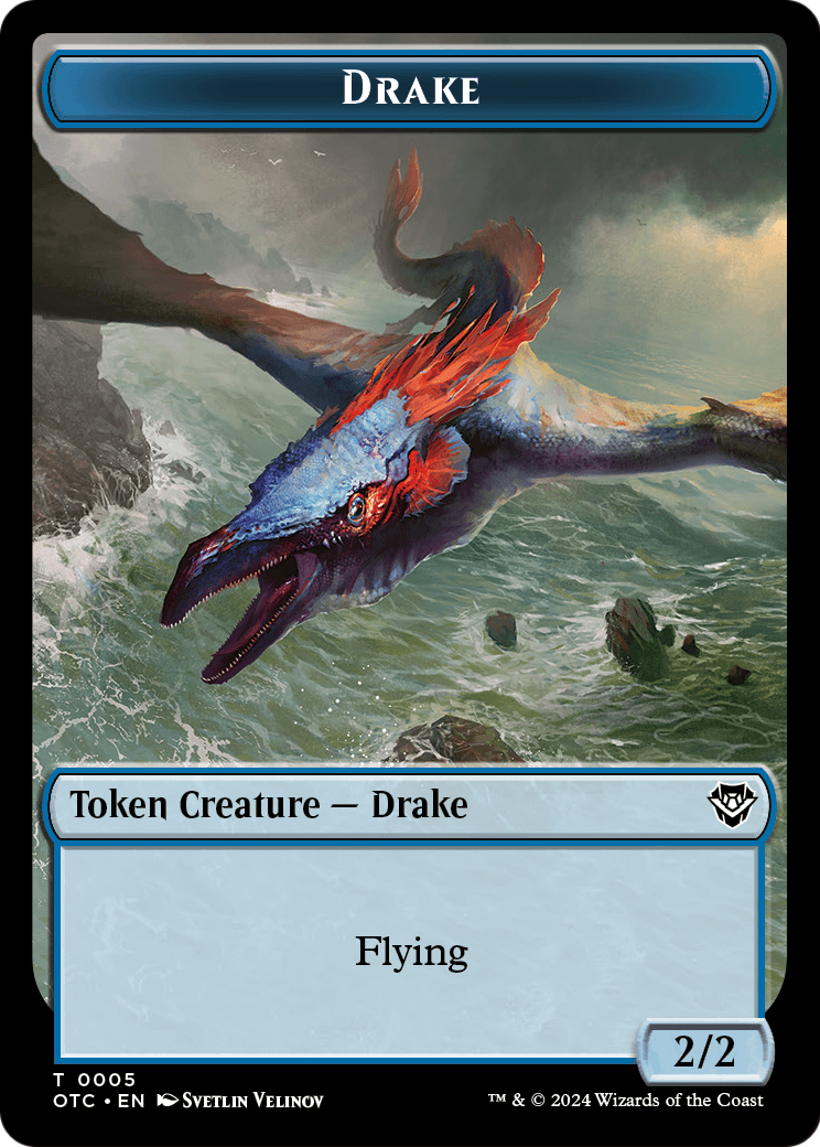 Drake  [Outlaws of Thunder Junction Commander Tokens] Foil