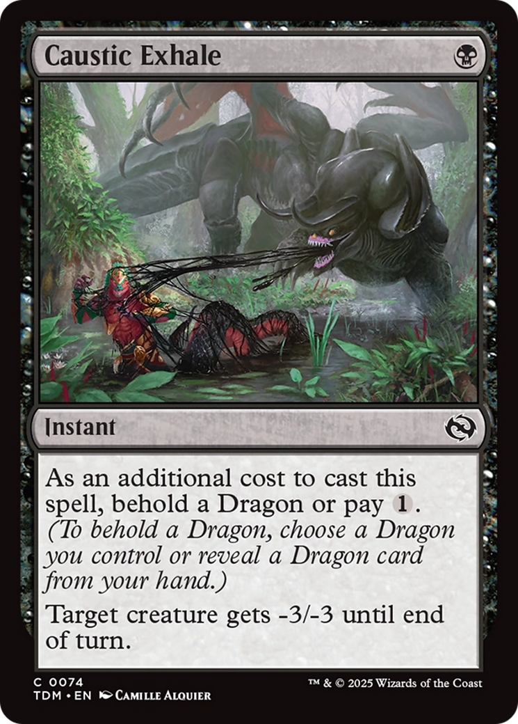 Caustic Exhale [Tarkir: Dragonstorm] Foil