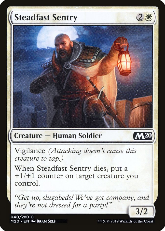 Steadfast Sentry [Core Set 2020] Foil