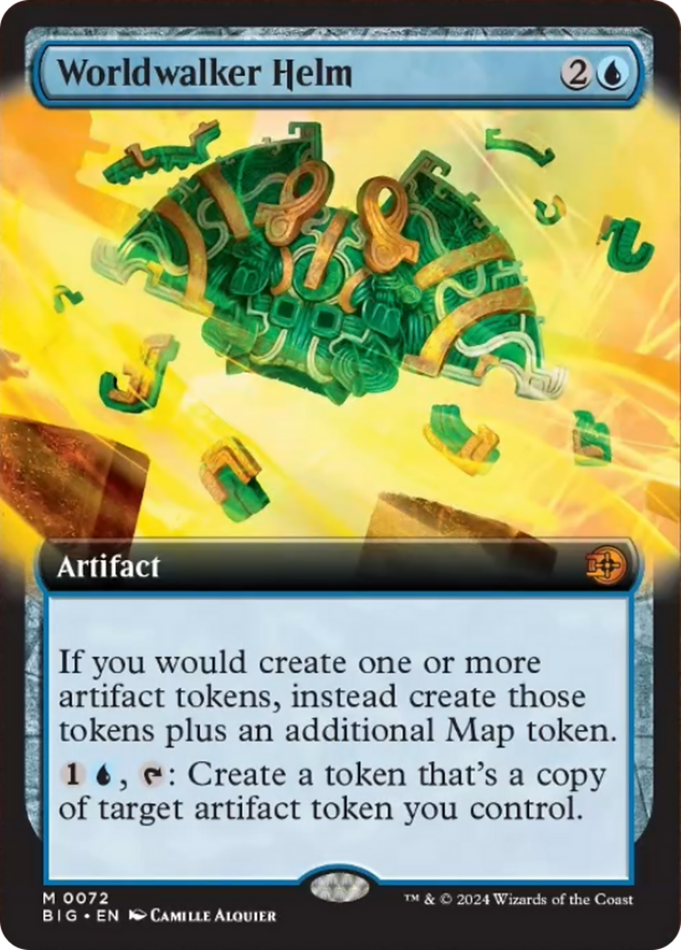Worldwalker Helm (Extended Art) [Outlaws of Thunder Junction: The Big Score] Foil