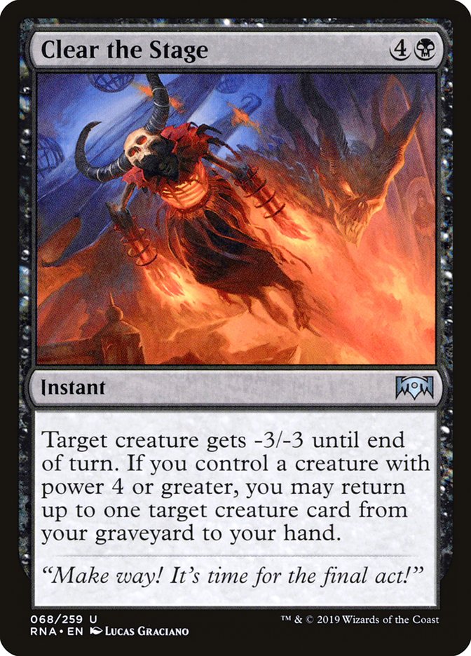 Clear the Stage [Ravnica Allegiance] Foil