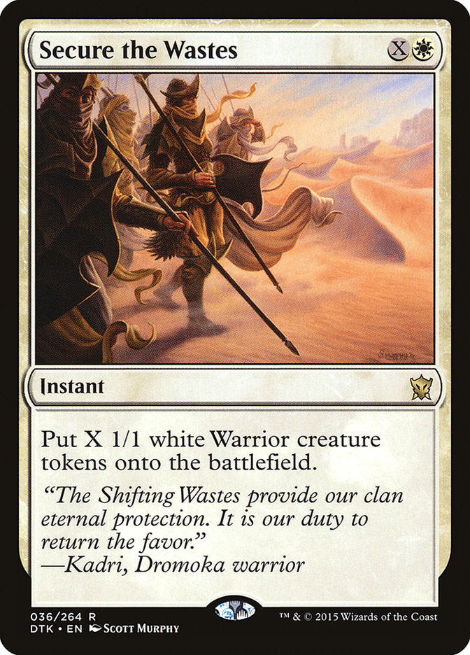 Secure the Wastes [Dragons of Tarkir] Foil