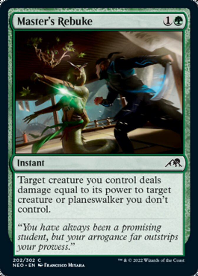 Master's Rebuke [Kamigawa: Neon Dynasty] Foil