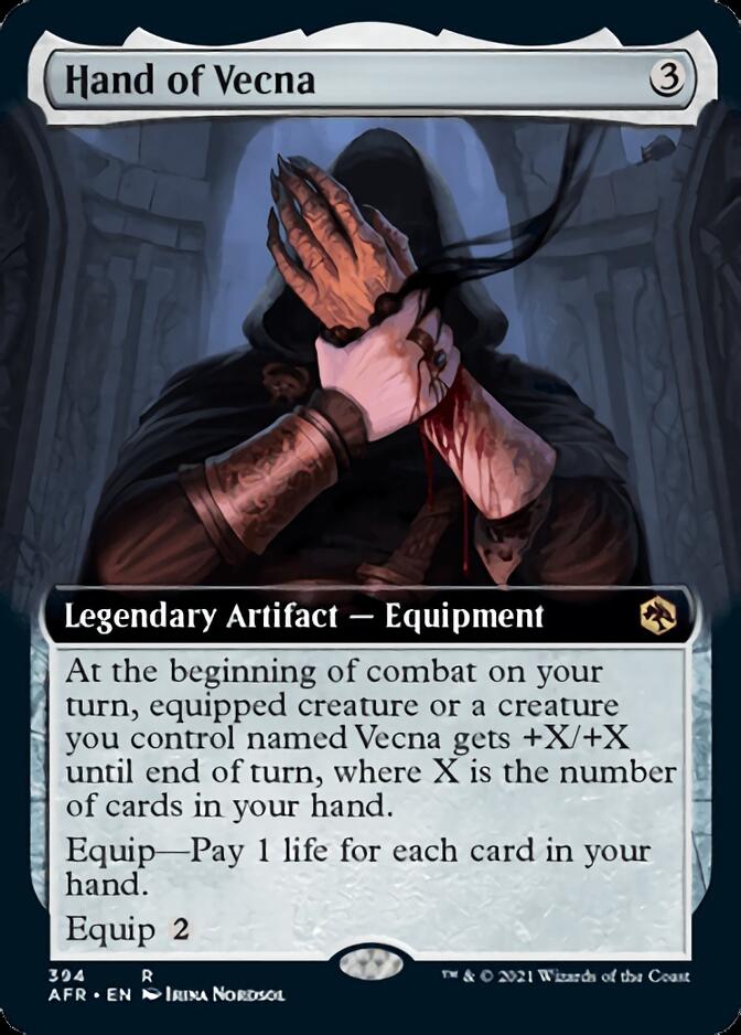 Hand of Vecna (Extended Art) [Dungeons & Dragons: Adventures in the Forgotten Realms] Foil