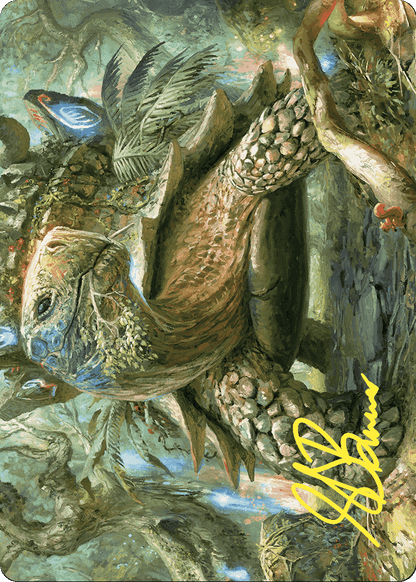 Blossoming Tortoise // Blossoming Tortoise  [Wilds of Eldraine Art Series] (Borderless) Foil