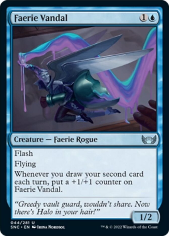 Faerie Vandal [Streets of New Capenna] Foil