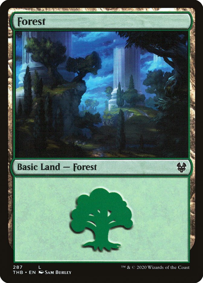 Forest (287) [Theros Beyond Death] Foil