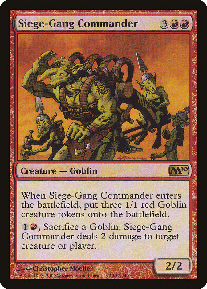 Siege-Gang Commander [Magic 2010] Foil