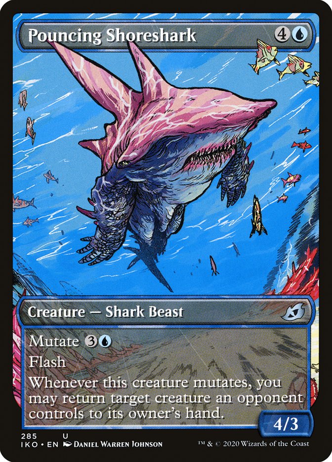 Pouncing Shoreshark (Showcase) [Ikoria: Lair of Behemoths] Foil