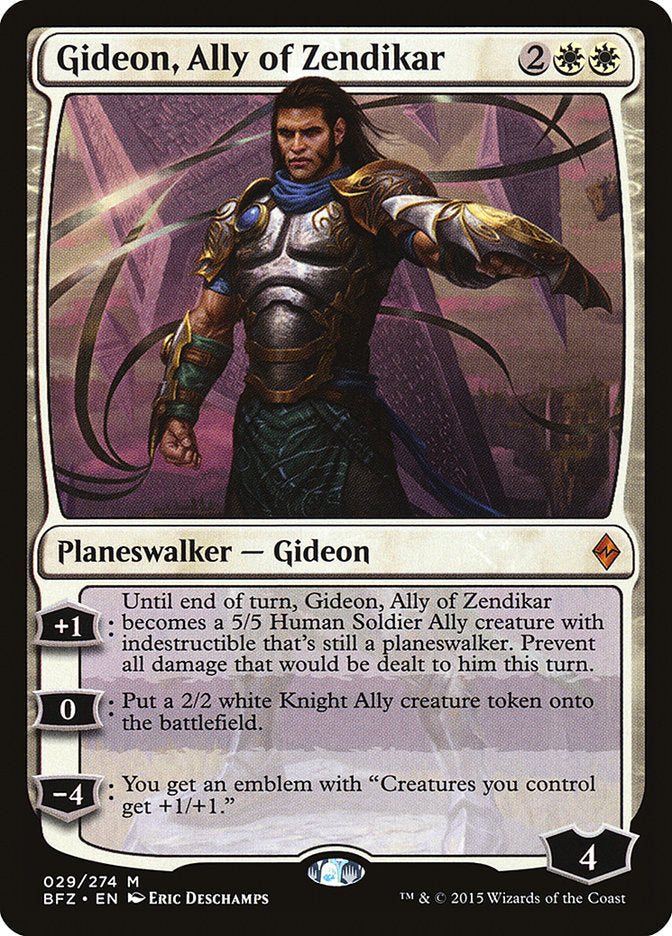 Gideon, Ally of Zendikar [Battle for Zendikar] Foil