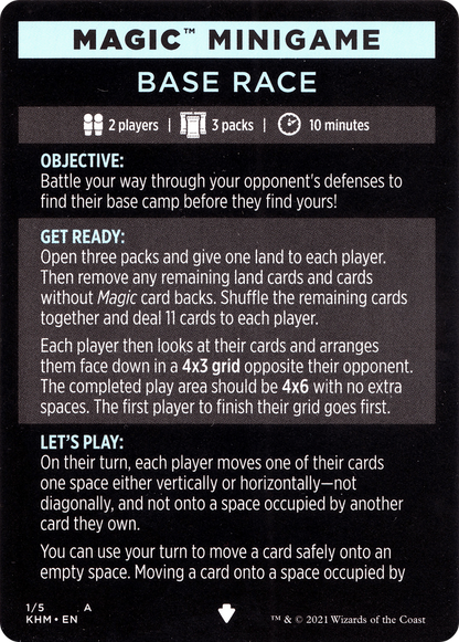Base Race // Base Race (cont'd)  [Kaldheim Minigames]