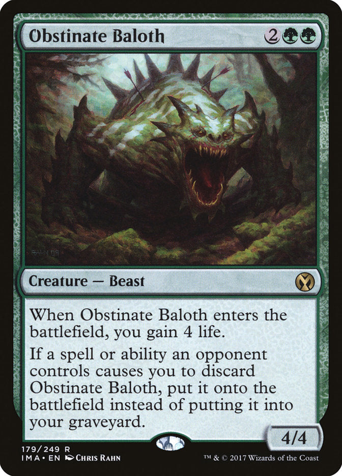 Obstinate Baloth [Iconic Masters] Foil