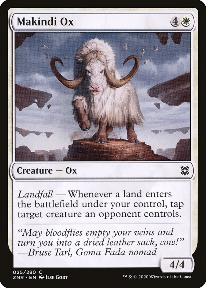 Makindi Ox [Zendikar Rising] Foil