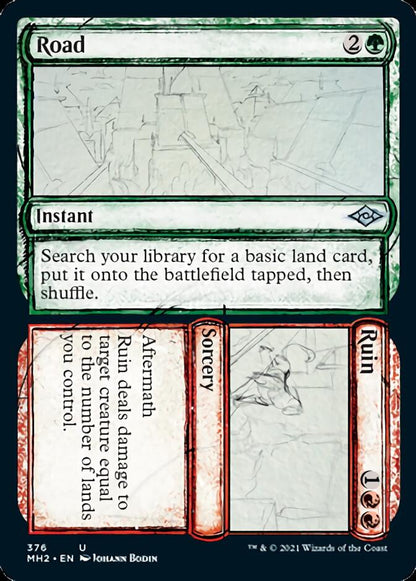 Road // Ruin (Sketch) [Modern Horizons 2] Foil