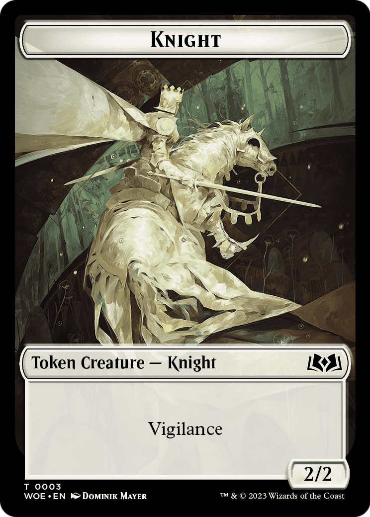 Knight  [Wilds of Eldraine Tokens] Foil