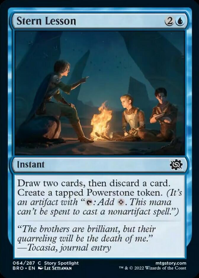 Stern Lesson [The Brothers' War] Foil