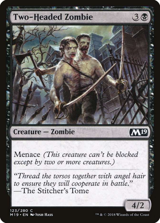 Two-Headed Zombie [Core Set 2019] Foil