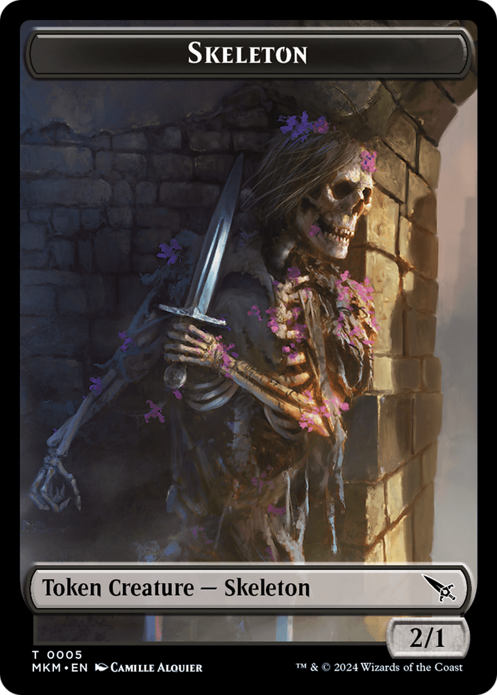 Detective // Skeleton Double-Sided Token [Murders at Karlov Manor Tokens]