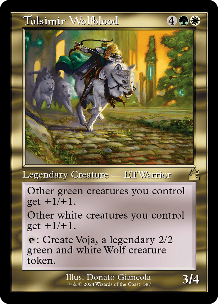 Tolsimir Wolfblood (Retro Frame) [Ravnica Remastered] Foil