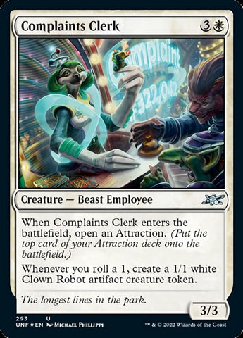 Complaints Clerk (Galaxy Foil) [Unfinity]