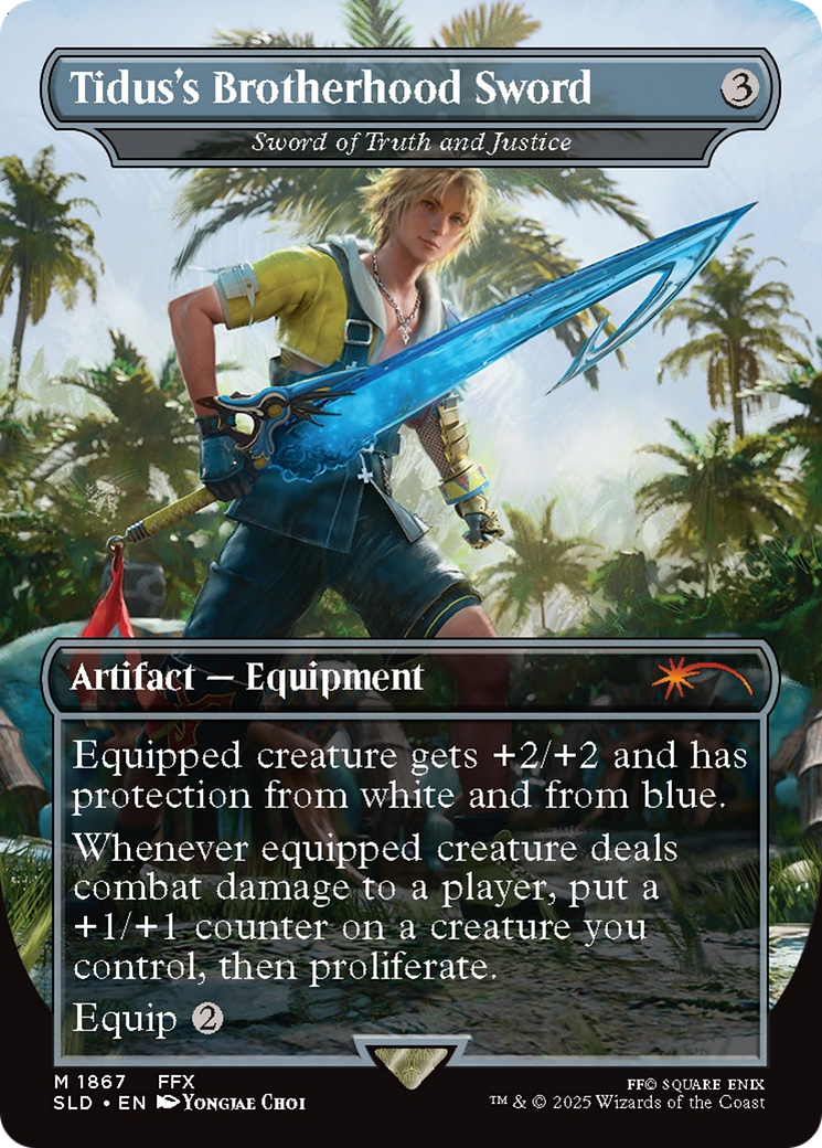 Tidus's Brotherhood Sword - Sword of Truth and Justice [Secret Lair Drop Series]