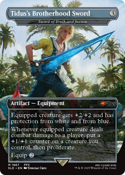 Tidus's Brotherhood Sword - Sword of Truth and Justice [Secret Lair Drop Series]