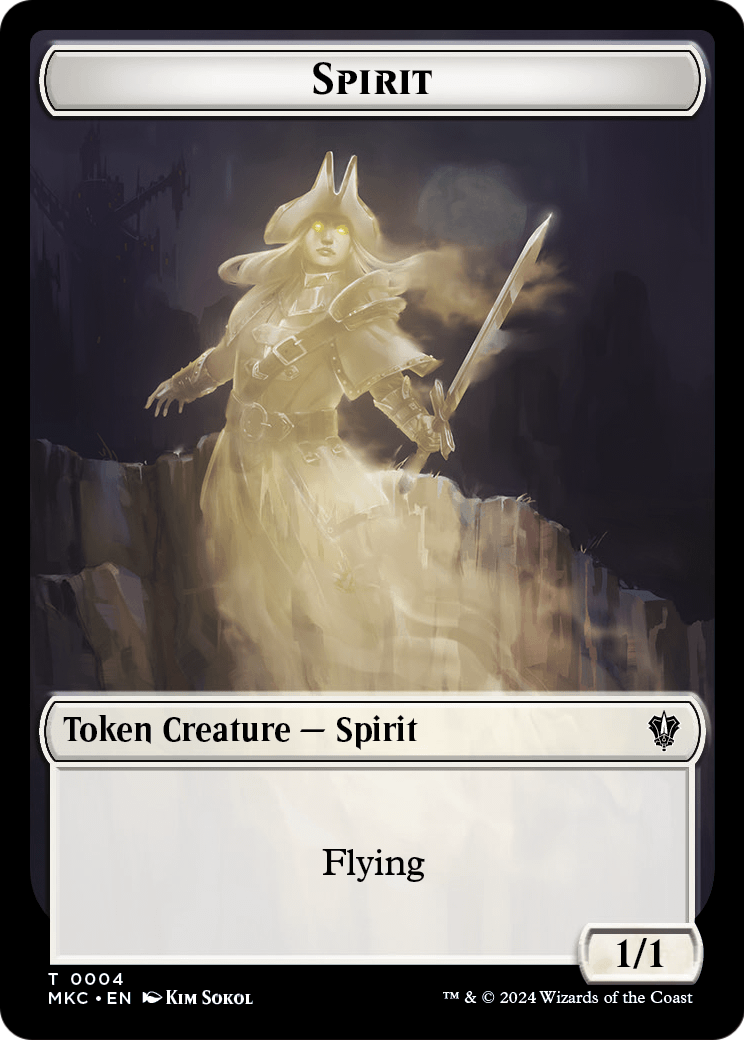 Spirit  [Murders at Karlov Manor Commander Tokens] Foil