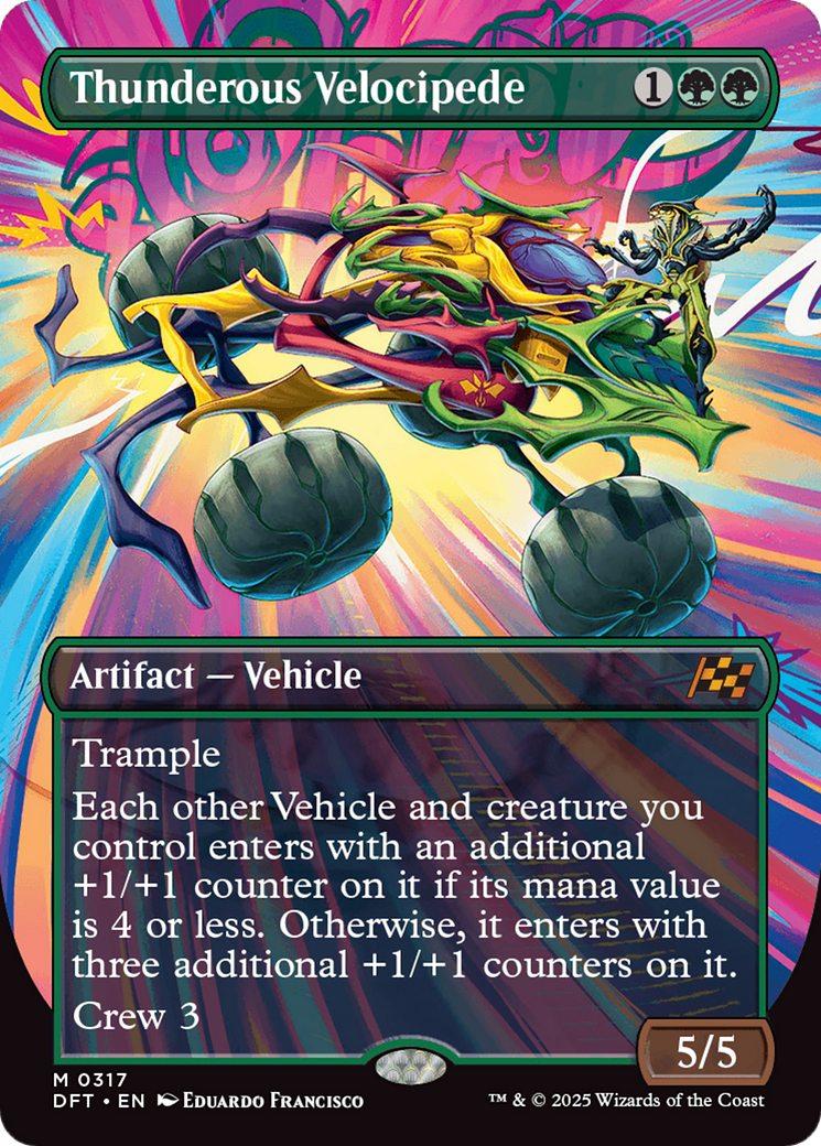 Thunderous Velocipede (Borderless) [Aetherdrift] Foil