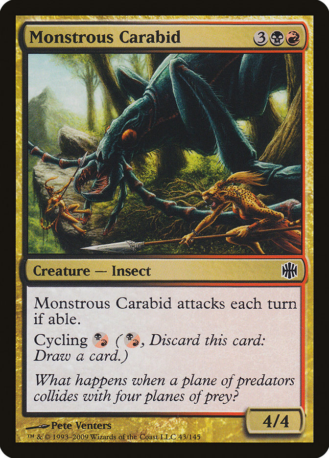 Monstrous Carabid [Alara Reborn] Foil