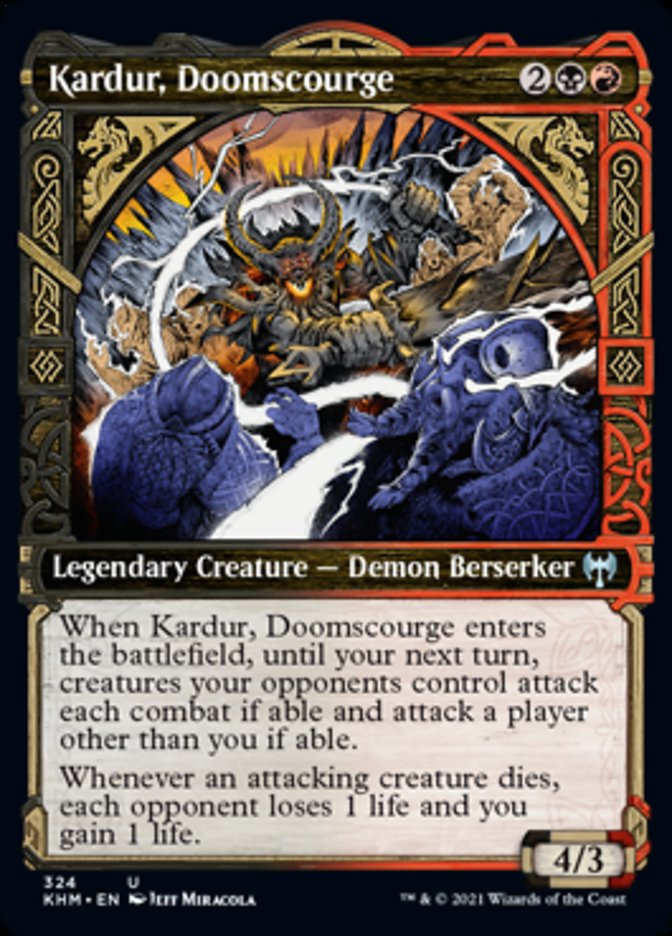 Kardur, Doomscourge (Showcase) [Kaldheim] Foil