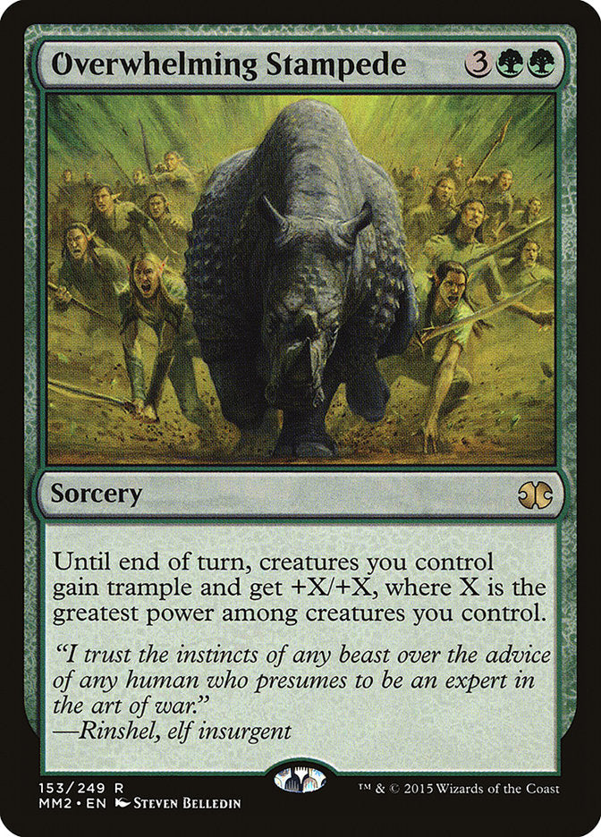 Overwhelming Stampede [Modern Masters 2015] Foil