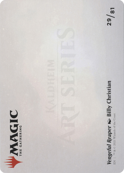 Vengeful Reaper // Vengeful Reaper  [Art Series: Kaldheim] (Borderless)