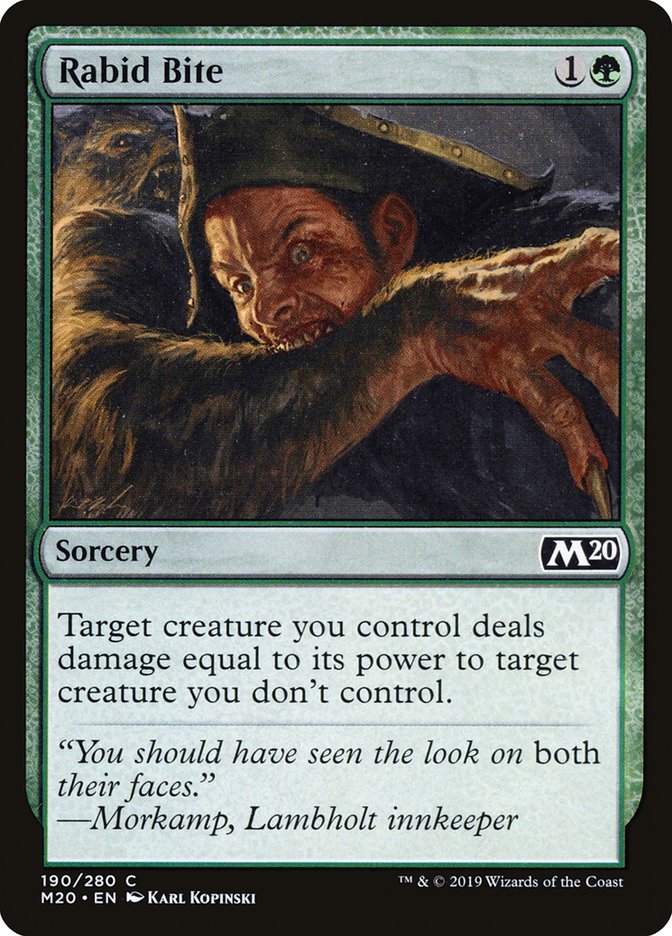 Rabid Bite [Core Set 2020] Foil