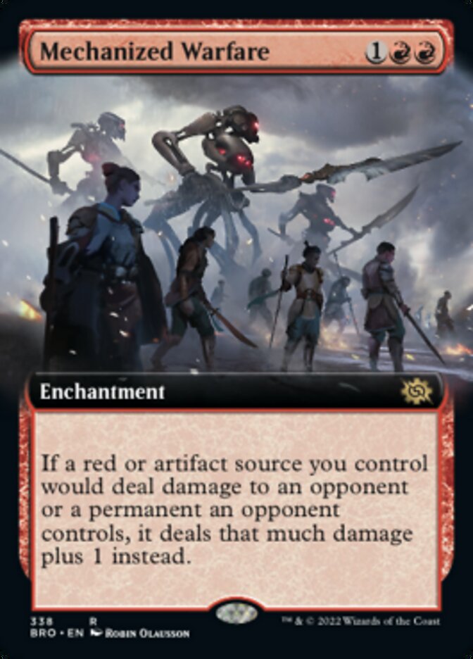 Mechanized Warfare (Extended Art) [The Brothers' War] Foil