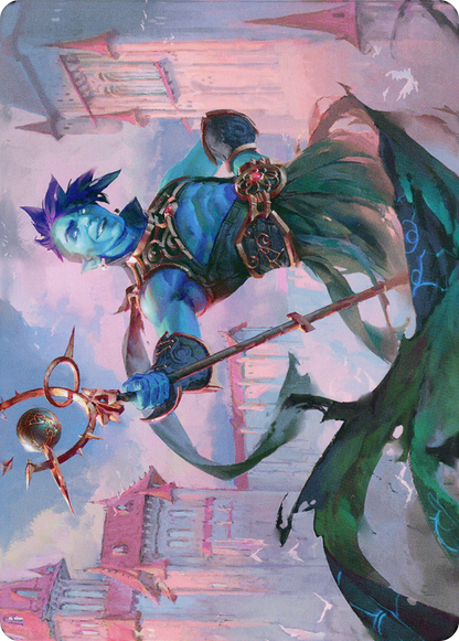Haughty Djinn // Haughty Djinn  [Dominaria United Art Series] (Borderless) Foil