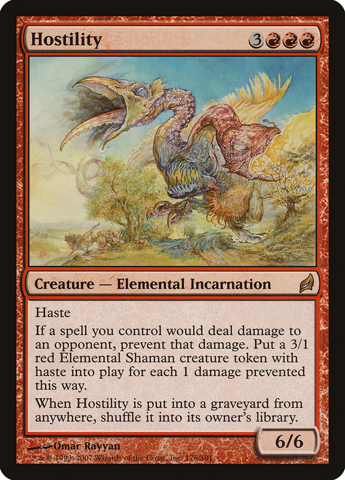 Hostility [Lorwyn] Foil