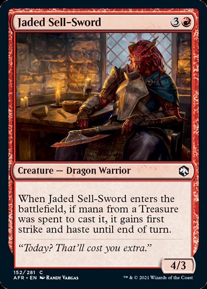 Jaded Sell-Sword [Dungeons & Dragons: Adventures in the Forgotten Realms] Foil