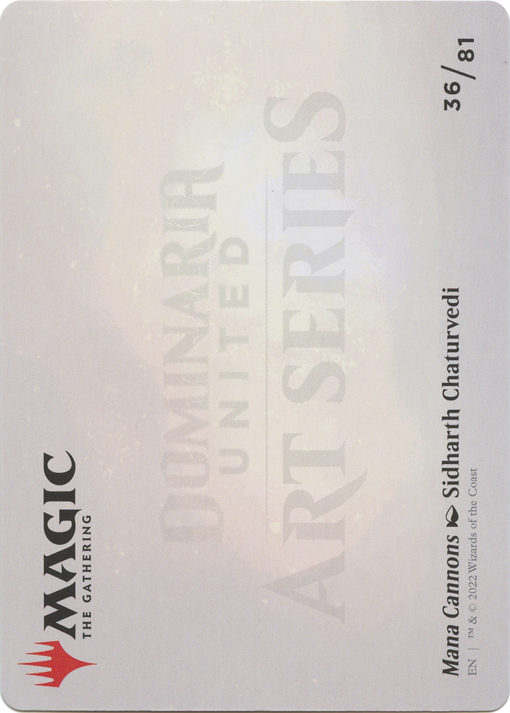 Mana Cannons // Mana Cannons  [Dominaria United Art Series] (Borderless)