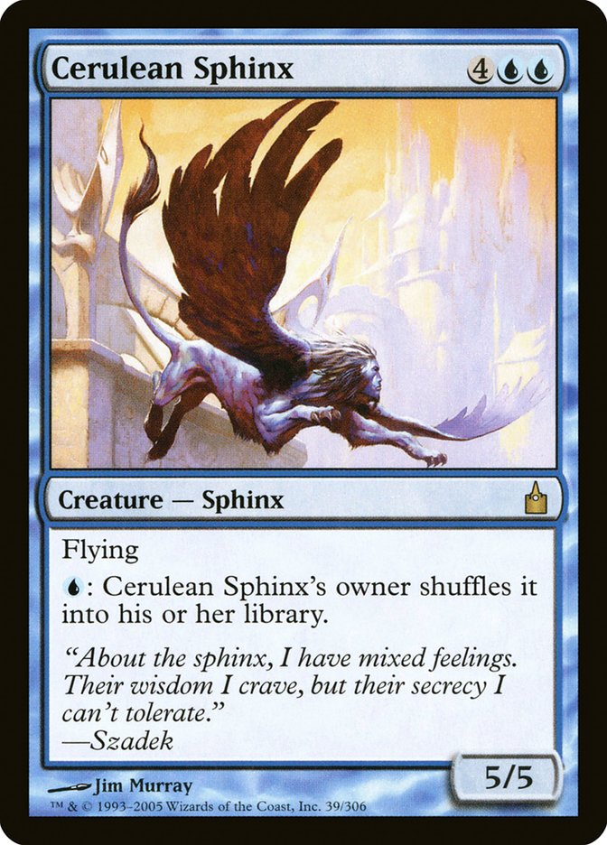 Cerulean Sphinx [Ravnica: City of Guilds] Foil