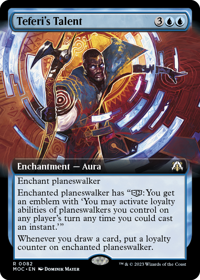 Teferi's Talent (Extended Art) [March of the Machine Commander] Foil