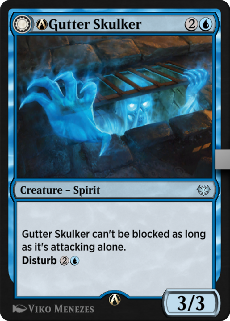 A-Gutter Skulker // A-Gutter Shortcut  [Innistrad: Crimson Vow]: (Double Faced Transform)