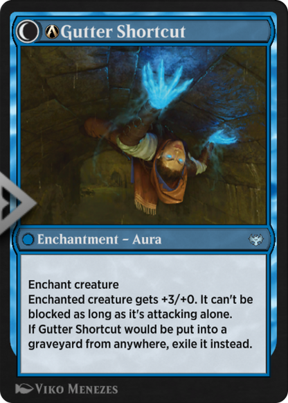 A-Gutter Skulker // A-Gutter Shortcut  [Innistrad: Crimson Vow]: (Double Faced Transform)