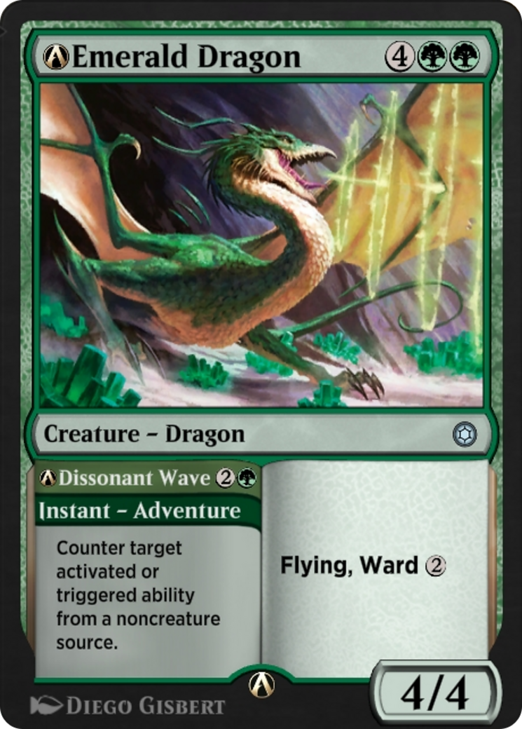 A-Emerald Dragon // A-Dissonant Wave  [Alchemy Horizons: Baldur's Gate]