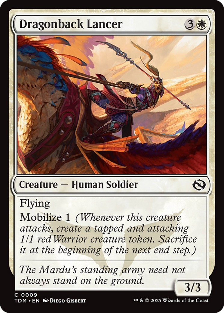Dragonback Lancer [Tarkir: Dragonstorm] Foil