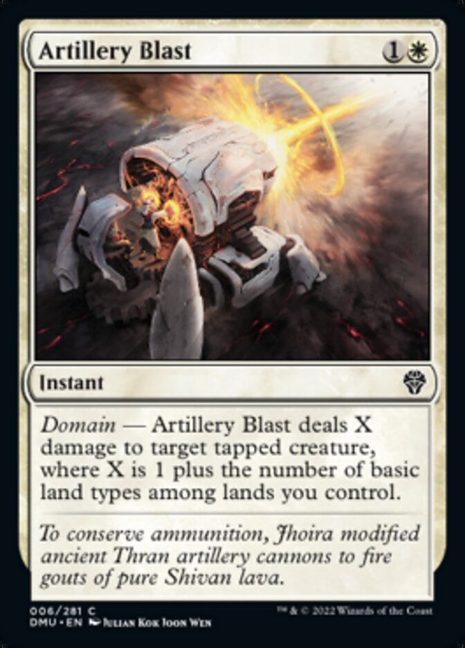 Artillery Blast [Dominaria United] Foil