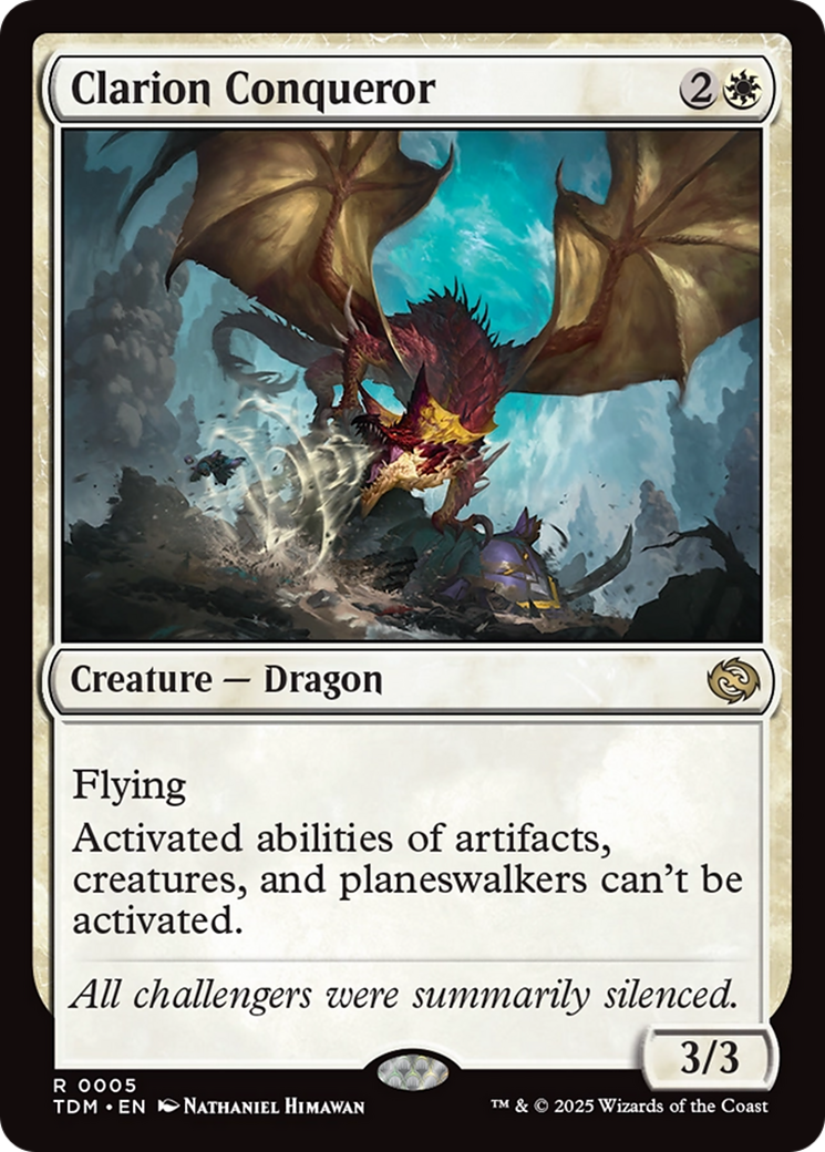 Clarion Conqueror [Tarkir: Dragonstorm] Foil