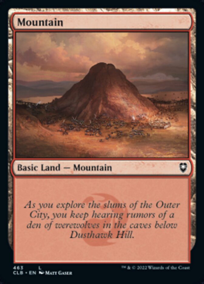 Mountain (463) [Commander Legends: Battle for Baldur's Gate] Foil