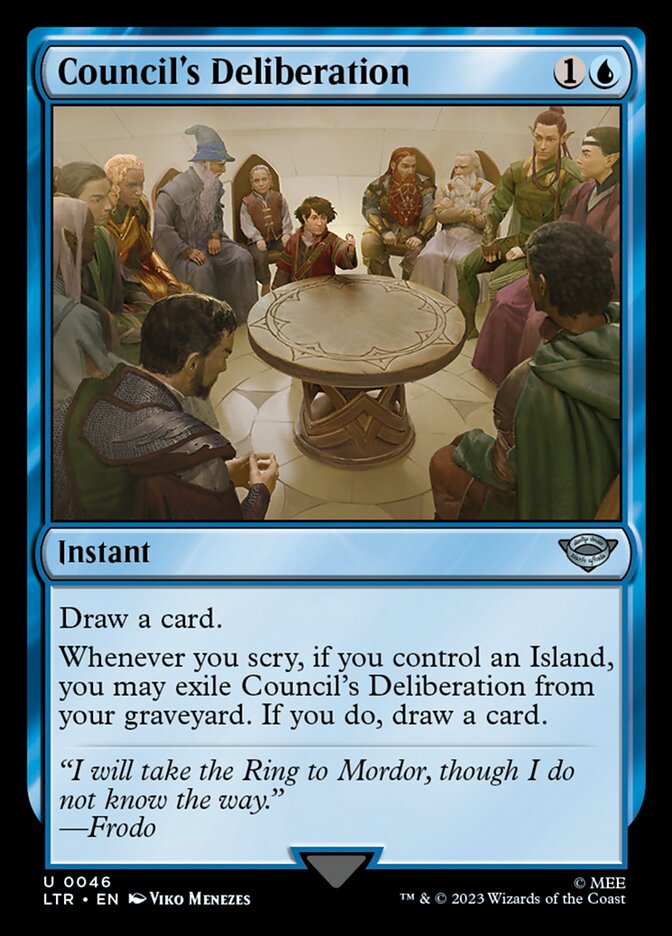 Council's Deliberation [The Lord of the Rings: Tales of Middle-Earth] Foil