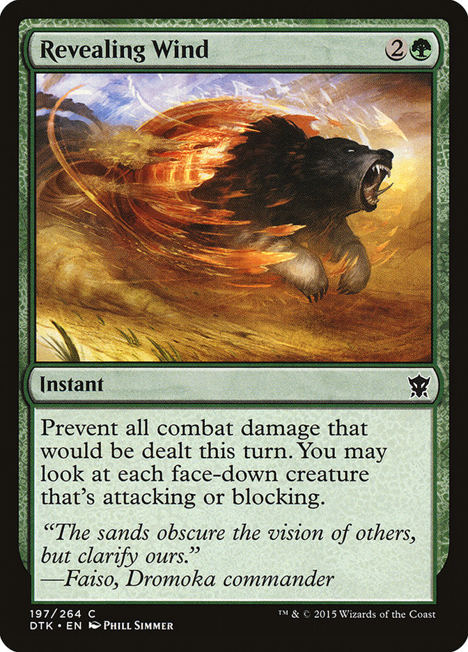 Revealing Wind [Dragons of Tarkir] Foil